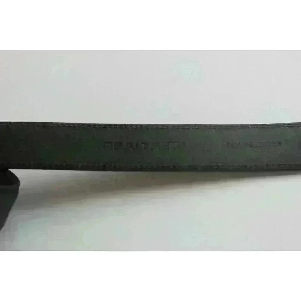 Real Tree‎ Black Dress Belt Casual Fit Size 42/102 Black Genuine Leather NWT